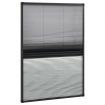 Plisse Insect Screen for Windows Aluminium 80x120 cm with Shade