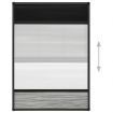 Plisse Insect Screen for Windows Aluminium 80x120 cm with Shade