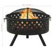 Fire Pit with Poker 68 cm XXL Steel