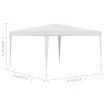 Party Tent 4x4 m White