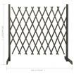 Garden Trellis Fence Grey 180x100 cm Solid Firwood