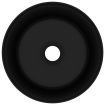 Luxury Wash Basin Round Matt Black 40x15 cm Ceramic