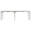 Foldable Camping Table Aluminium 240x60 cm