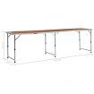 Foldable Camping Table Aluminium 240x60 cm