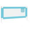 Toddler Safety Bed Rail Blue 180x25 cm Fabric