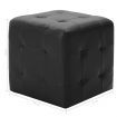 Pouffe 2 pcs Black 30x30x30 cm Faux Leather