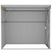 Wall-mounted Garden Shed Brown 118x194x178 cm Galvanised Steel