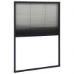 Plisse Insect Screen for Windows Aluminium Anthracite 80x120 cm