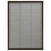 Plisse Insect Screen for Windows Aluminium Brown 80x120 cm