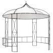 Gazebo 300x290 cm White Round