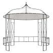 Gazebo 300x290 cm White Round