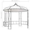 Gazebo 300x290 cm White Round