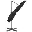 Cantilever Umbrella with Aluminium Pole Black 400x300 cm