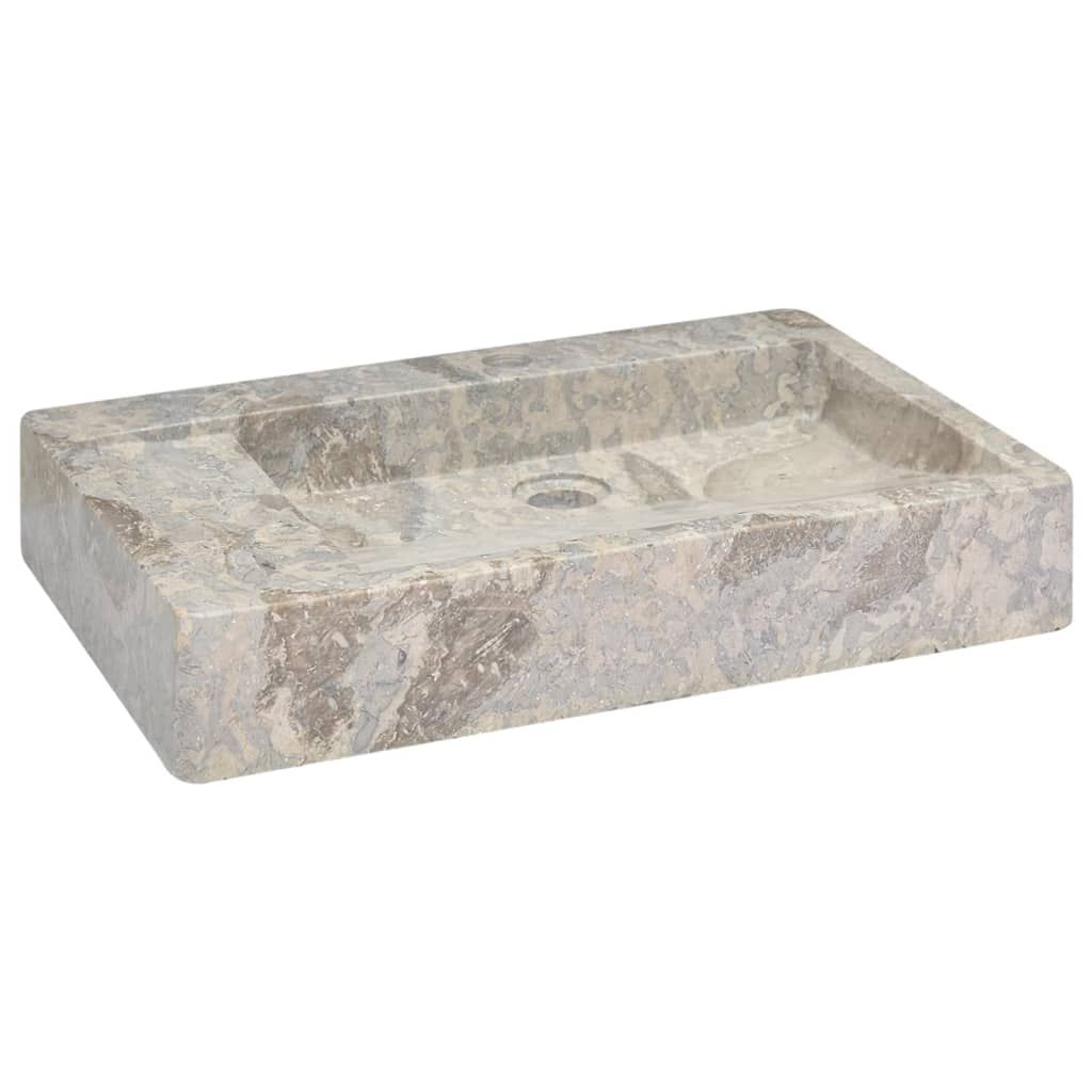 Sink Grey 58x39x10 cm Marble