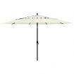 3-Tier Parasol with Aluminium Pole Sand 3.5 m