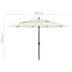 3-Tier Parasol with Aluminium Pole Sand 3.5 m