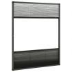 Plisse Insect Screen for Windows Aluminium 80x100 cm with Shade