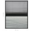 Plisse Insect Screen for Windows Aluminium 80x100 cm with Shade