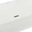 Storage Bench 126 cm White Solid Fir Wood