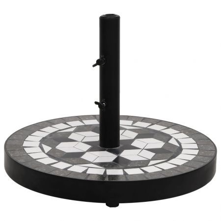 Parasol Base Black and White Round 12 kg