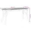 Garden Table 200x90x75 cm Solid Wood Acacia