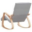 Rocking Chair Light Grey Fabric