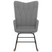 Rocking Chair Dark Grey Fabric