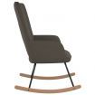 Rocking Chair Dark Grey Velvet