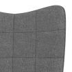 Rocking Chair Dark Grey Fabric