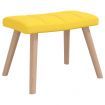 Rocking Chair with a Stool Mustard Yellow Fabric