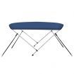 2 Bow Bimini Top Navy Blue 180x150x110 cm