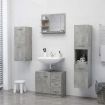 Bathroom Mirror Concrete Grey 60x10.5x45 cm Engineered Wood