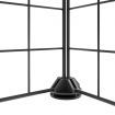 8-Panel Pet Cage with Door Black 35x35 cm Steel