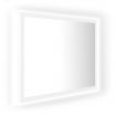 LED Bathroom Mirror White 60x8.5x37 cm Acrylic