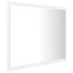 LED Bathroom Mirror White 60x8.5x37 cm Acrylic