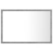 LED Bathroom Mirror Concrete Grey 60x8.5x37 cm Acrylic