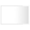 LED Bathroom Mirror High Gloss White 60x8.5x37 cm Acrylic