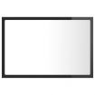 LED Bathroom Mirror High Gloss Grey 60x8.5x37 cm Acrylic