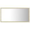 LED Bathroom Mirror Sonoma Oak 80x8.5x37 cm Acrylic