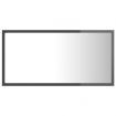 LED Bathroom Mirror High Gloss Grey 80x8.5x37 cm Acrylic