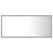 LED Bathroom Mirror Concrete Grey 90x8.5x37 cm Acrylic