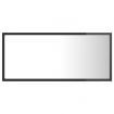 LED Bathroom Mirror High Gloss Grey 90x8.5x37 cm Acrylic