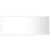 LED Bathroom Mirror High Gloss White 100x8.5x37 cm Acrylic