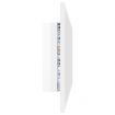 LED Bathroom Mirror High Gloss White 100x8.5x37 cm Acrylic