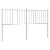 Metal Headboard White 152 cm