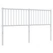 Metal Headboard White 152 cm