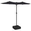 Double-Head Parasol Black 316x240 cm