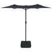 Double-Head Parasol Black 316x240 cm