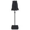 Double-Head Parasol Black 316x240 cm