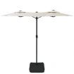 Double-Head Parasol Sand White 316x240 cm